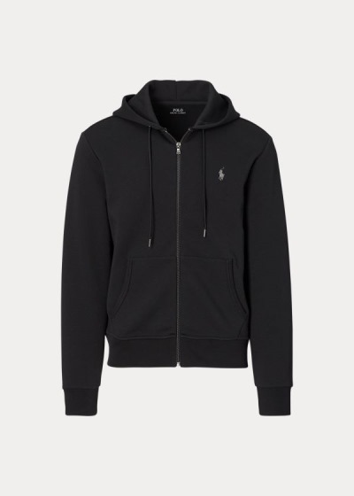 Sudaderas Con Capucha Polo Ralph Lauren Hombre Negros - Double-Knit Full-Zip - LTWUZ6524